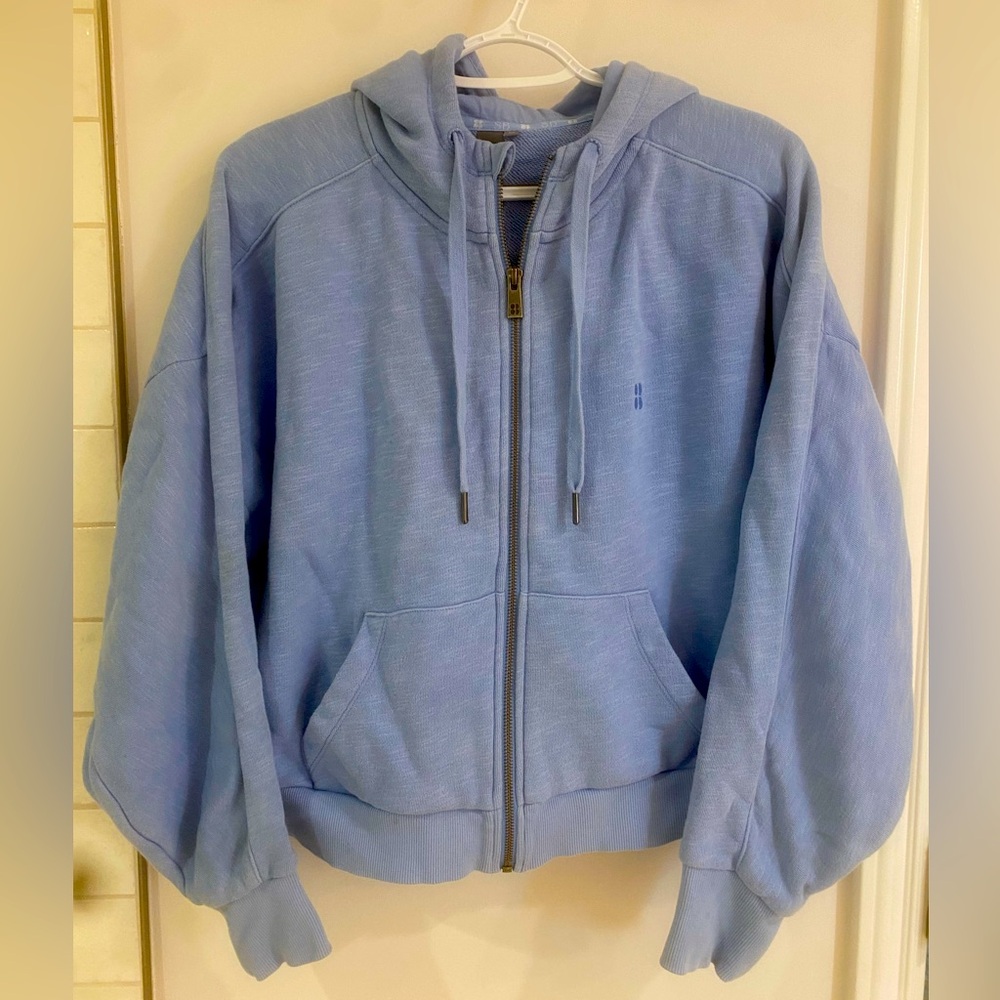 Sweaty Betty Hoodie Sweatshirt Cropped with Zipper size M